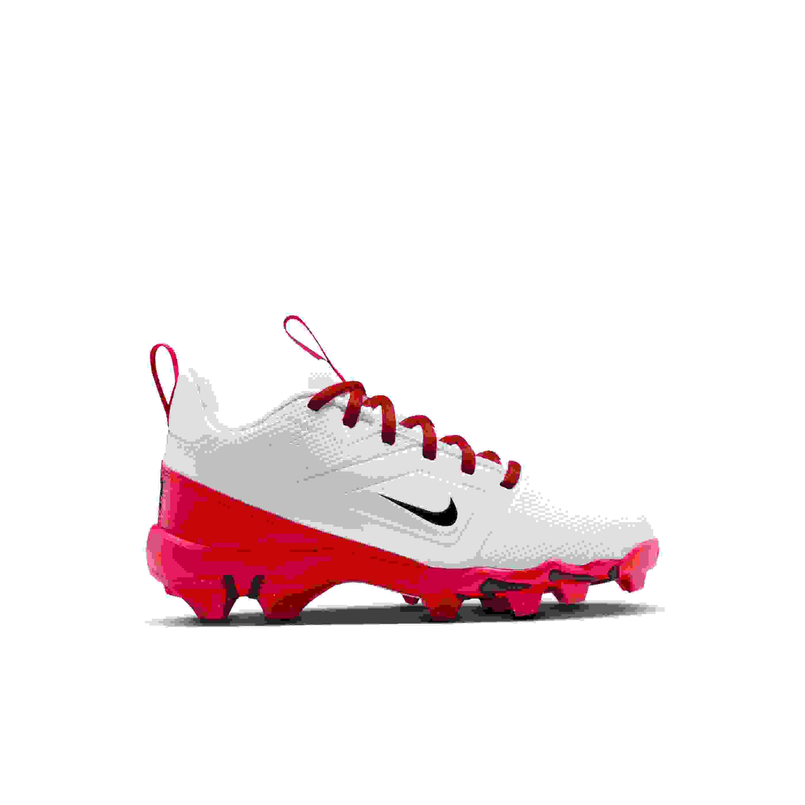 Nike Alpha Menace 4 Shark Preschool Boys' "White/University Red/Black" Football Cleat